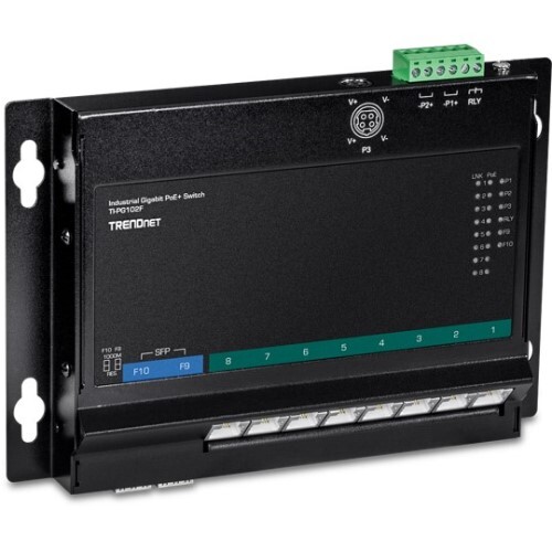 SWITCH 10-PORT INDUSTRIAL GIGABIT POE+ WALL-MOUNT FRONT ACCESS