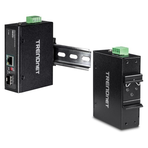 CONVERTER HARDENED INDUSTRIAL SFP TO GIGABIT UPOE  MEDIA