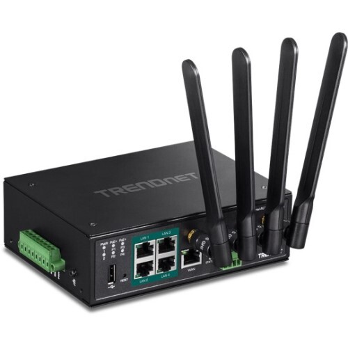 ROUTER INDUSTRIAL AC1200 WIRELESS GIGABIT W/(4) POE+