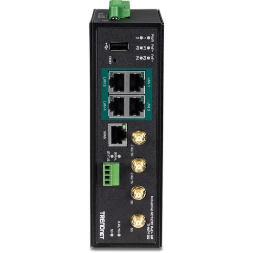 ROUTER INDUSTRIAL AC1200 WIRELESS GIGABIT W/(4) POE+