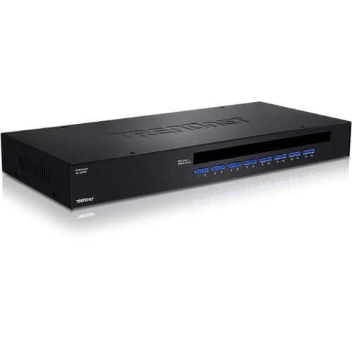 KVM SWITCH 16-PORT USB/PS2 RACK MOUNT