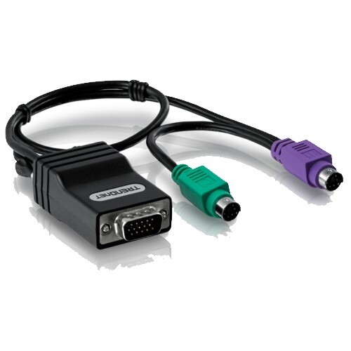 KVM SWITCH CAT5 PS/2 SERVER INTERFACE