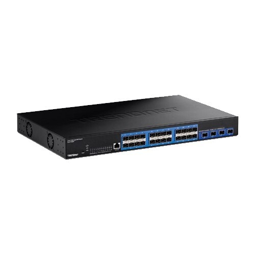 SWITCH 28-PORT LAYER 2 MANAGED SFP SWITCH WITH 10G SFP+ PORTS