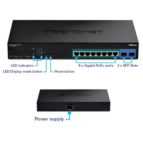 SWITCH 10-PORT GIGABIT WEB SMART POE+ SWITCH