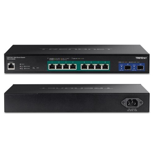 SWITCH 10-PORT 2.5G WEB SMART W/(8)POE+ WITH (2)10G SFP+ SLOTS