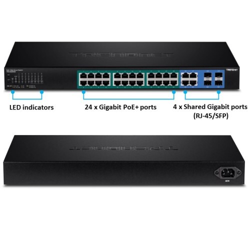 SWITCH 28PORT GIGABIT WEB SMART POE SWITCH 370W