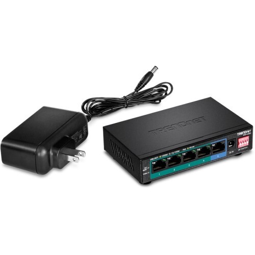 SWITCH 4 POE+ GIGABIT AND 1 GIGABIT NON POE LONG RANGE