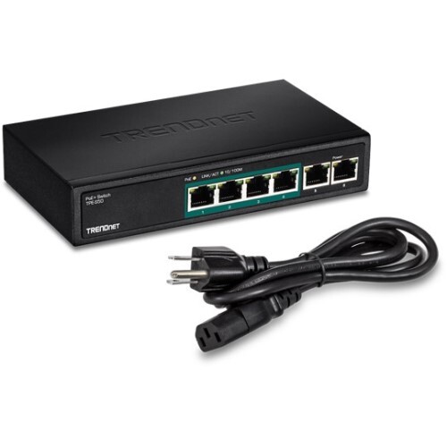 SWITCH 6-PORT 4 10/100MBPS POE+ AND 2 10/100 FAST ETHERNET  (60W) SEE ALSO GIGABIT TRE TPE-TG51G