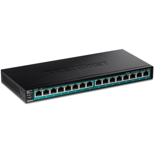 SWITCH 16-PORT GIGABIT POE+ SWITCH(123W) W/ RACK BRACKETS