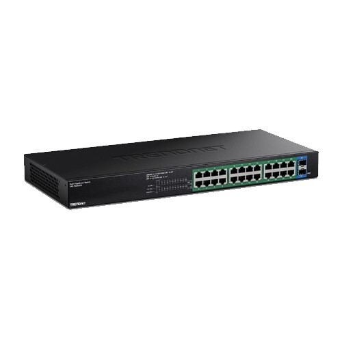 SWITCH 26-PORT GIGABIT (24)POE+ (2)SFP GIGABIT (380W BUDGET) EDGESMART