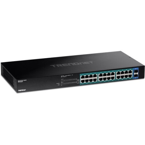 SWITCH 26-PORT GIGABIT (24)POE+ (2)SFP GIGABIT (380W BUDGET)