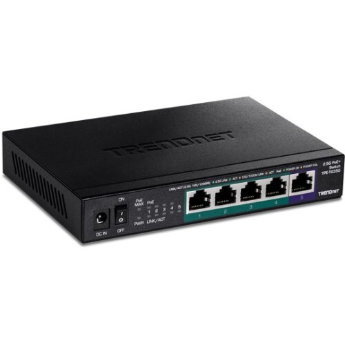 SWITCH 5-PORT UNMANAGED 2.5G (4)POE+ (1) NON POE 55W BUDGET