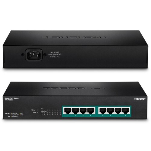 SWITCH 8-PORT GIGABIT FULL POWER POE+ SWITCH 240W POE BUDGET