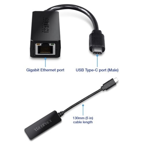 ADAPTER USB-C TO GIGABIT ETHERNET