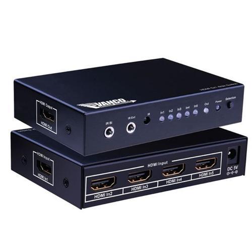 SWITCH HDMI 5X1 4K HDMI 2.0 / HDCP 2.2 WITH IR CONTROL