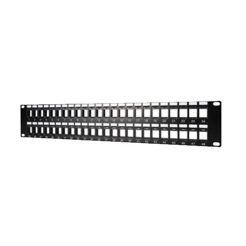 PATCH PANEL MODULAR KEYSTONE PATCH PANEL - 48 PORT 2RU
