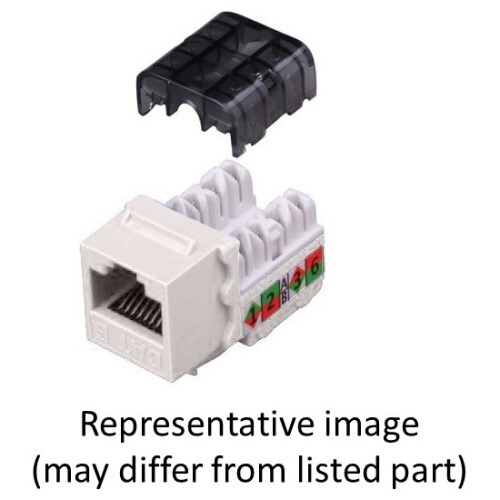 KEYSTONE INSERT CATEGORY 6 COUPLER WHITE