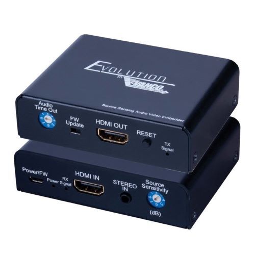 EMBEDDER ANALOG AUDIO ONTO HDMI AUTO SWITCHES WHEN AUDIO IS PRESENT