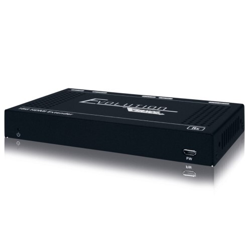 RECEIVER HDBASET WITH POC/BI-DIRECTIONAL IR 4K60 4:4:4 TO 131FT  1080P TO 230FT