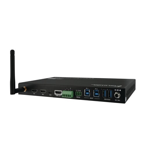 SWITCHER 4K 4×1 MULTI-FORMAT WIRELESS COLLABORATION SWITCHER WITH WIRED AND WIRELESS CONNECTIVITY