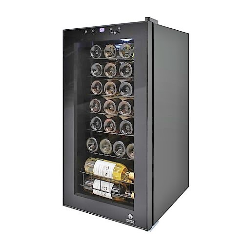 WINE COOLER 28 BOTTLE BLACK TOUCHSCREEN BUTLER SERIES