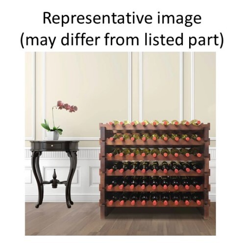 WINE RACK 108 BOTTLES, DOUBLE MODULAR, STAINED