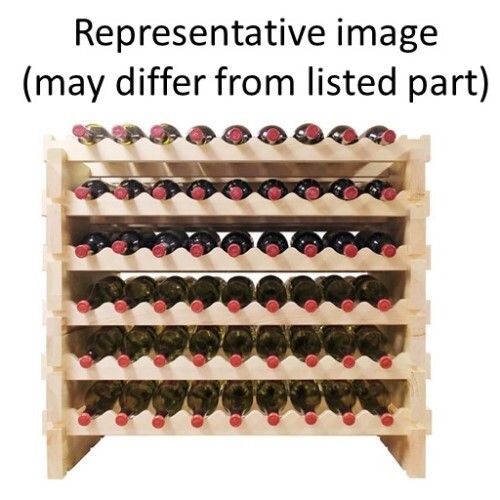 WINE RACK 108 BOTTLES, DOUBLE MODULAR, NATURAL