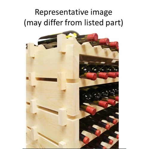 WINE RACK 108 BOTTLES, DOUBLE MODULAR, NATURAL