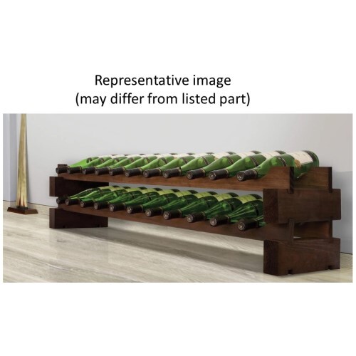 WINE RACK 22 BOTTLES, 2 X 11 BOTTLE MODULAR, STAINED