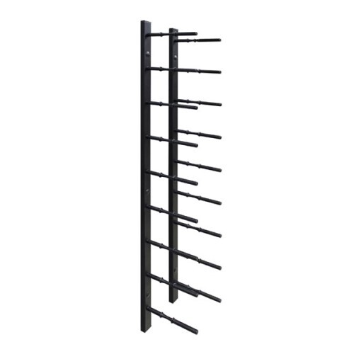 WINE RACK PEG 9 BOTTLE MODERN, BLACK