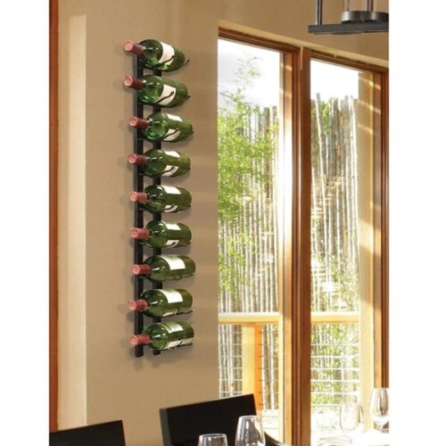 WINE RACK 9 BOTTLES EPIC METAL, BLACK