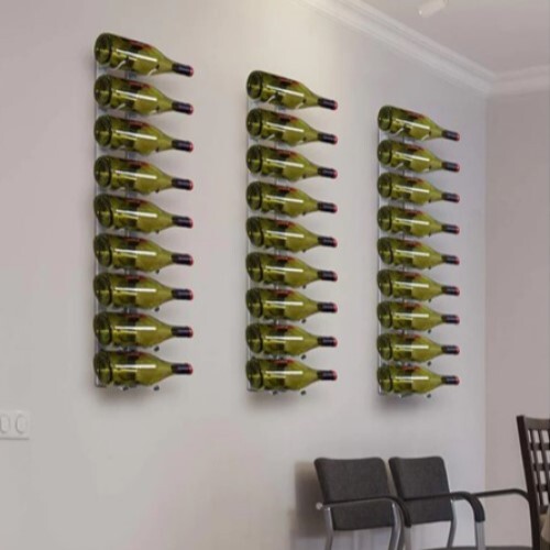 WINE RACK 9 BOTTLES EPIC METAL, STAINLESS