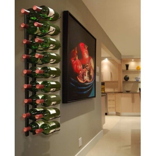 WINE RACK 18 BOTTLES EPIC METAL, BLACK