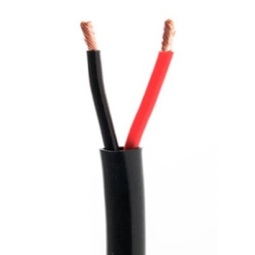 WIRE AUDIO 14/2 CM BK GLOSSY 500' DIRECT BURIAL