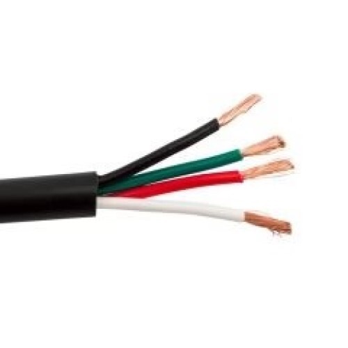 WIRE AUDIO 14/4 CM BK GLOSSY 500' DIRECT BURIAL