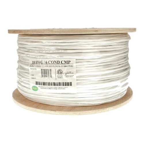 BUNDLE ACCESS CONTROL CABLE (1)22/6C SHIELDED+(1)22/2C +(1)18/4C+(1) 22/4C CMP WHITE 1000' REEL