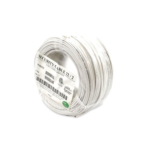 WIRE 22/2 SOLID RISER CMR WHITE 500' COILPACK