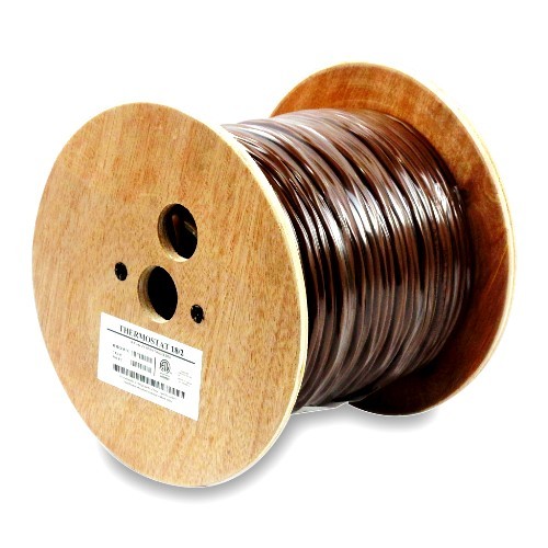 WIRE THERMOSTAT 18/2 SOLID BROWN 500' SPOOL