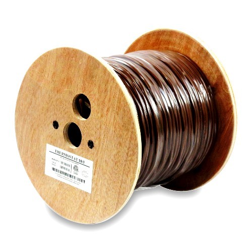 WIRE THERMOSTAT 18/3 SOLID BROWN 500' SPOOL