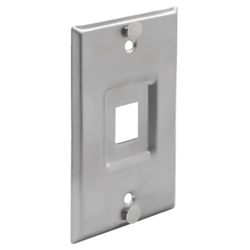 WALL PLATE TELEPHONE 1?PORT SINGLE GANG STAINLESS STEEL