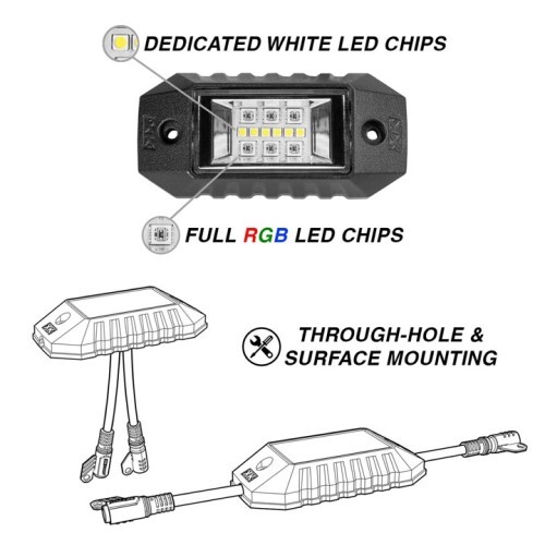 KIT RGBW ADDRESSABLE LED UNDERGLOW KITS - XKALPHA APP CONTROLLED