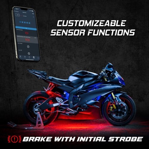 KIT ADDRESSABLE LED MOTORCYCLE ACCENT LIGHT KITS - XKALPHA APP CONTROLLED