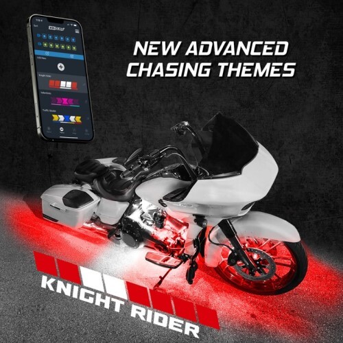 KIT ADDRESSABLE LED MOTORCYCLE ACCENT LIGHT KITS - XKALPHA APP CONTROLLED