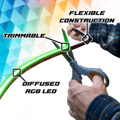 KIT 2X80IN XKMAX RGB ADDRESSABLE FLEXIBLE BODY PANEL GAP STRIP APP CONTROL KIT