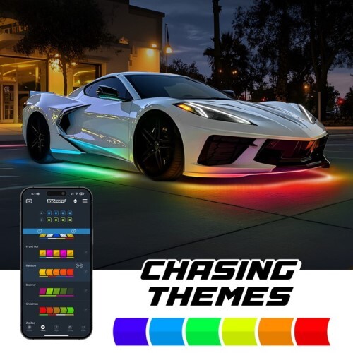 KIT XKMAX RGBW 8PC ADDRESSABLE CAR UNDERGLOW KIT