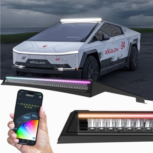 LIGHT BAR CYBER TRUCK 50IN ROOF LIGHT BAR WITH XKMAX APP CONTROL RGBW DRL
