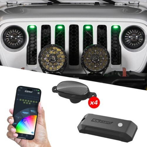 GRILL POD XKMAX 4PC PRE-RUNNER STYLE RGBW LED GRILL PODS