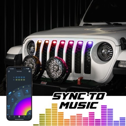 GRILL POD XKMAX 7PC PRE-RUNNER STYLE RGBW LED GRILL PODS