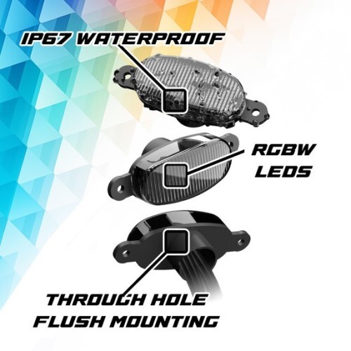 GRILL POD XKMAX 7PC PRE-RUNNER STYLE RGBW LED GRILL PODS