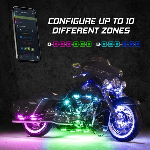 KIT XKMAX RGBW 16PC ADDRESSABLE MOTORCYCLE UNDERGLOW LIGHT KIT